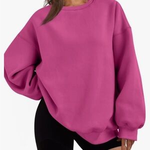 Hot pink Amazon sweatshirt
